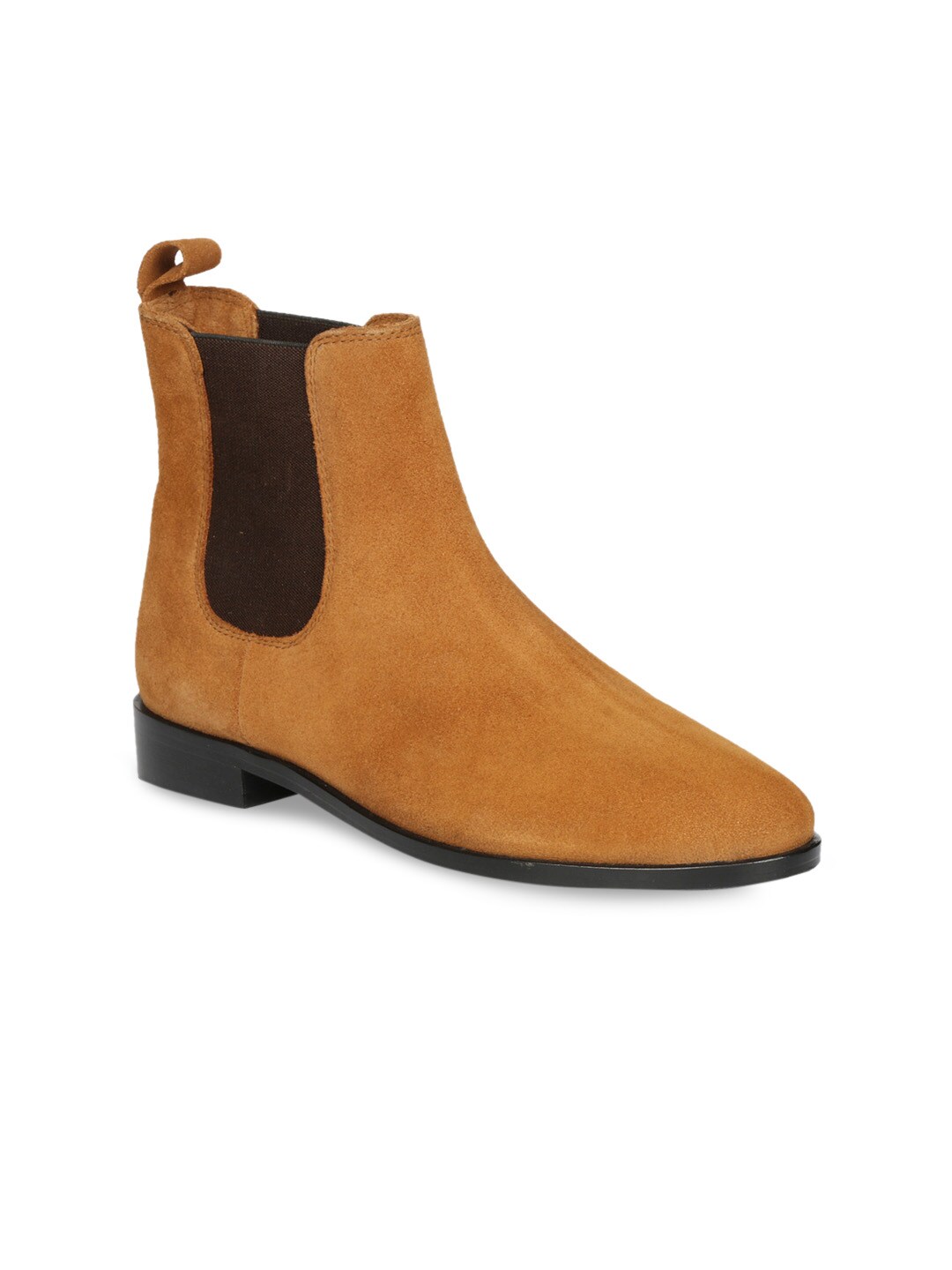 Saint G Tan Brown Leather Ankle Boot Price in India