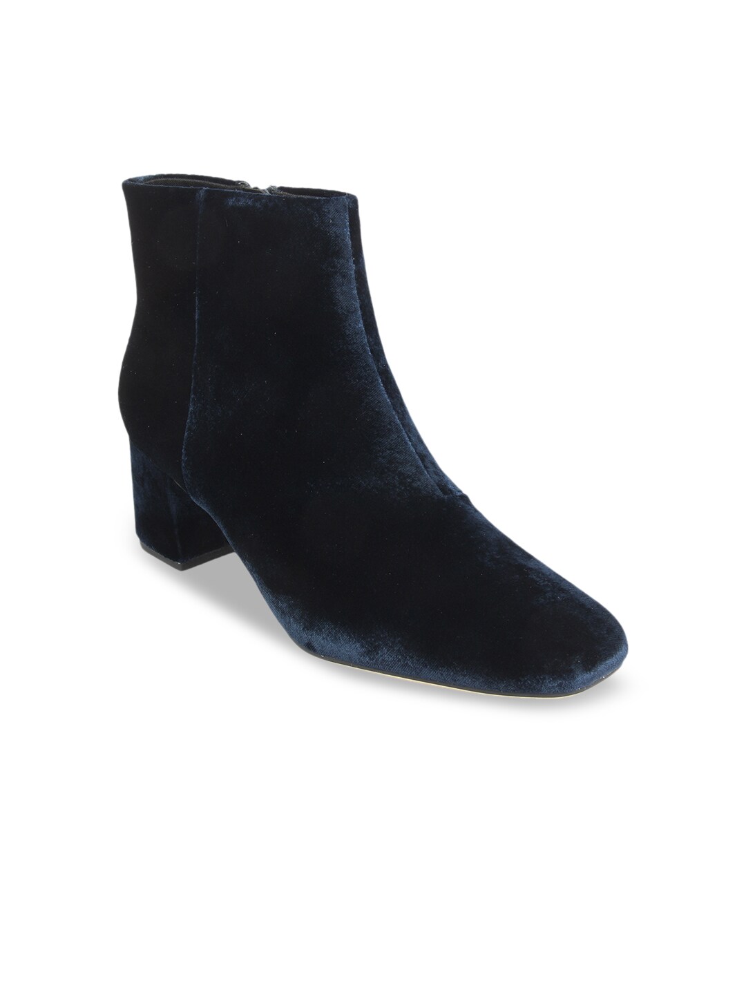 Clarks Women Navy Blue Solid Heeled Boots Price in India