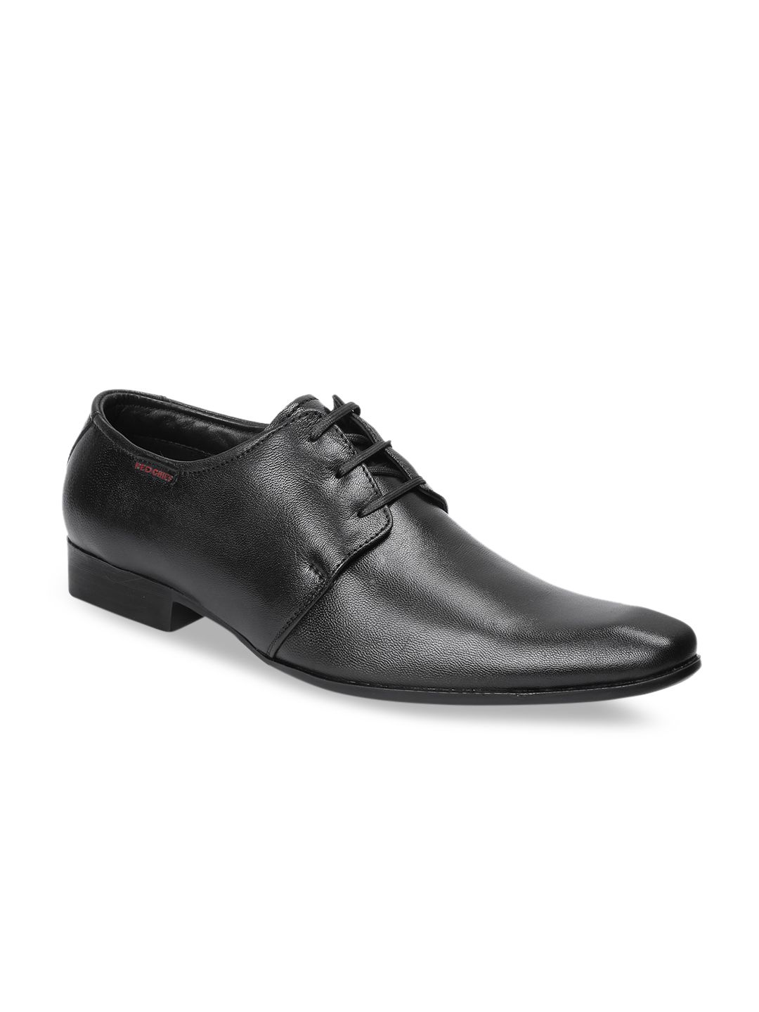 Red Chief Men Black Leather Formal Derby