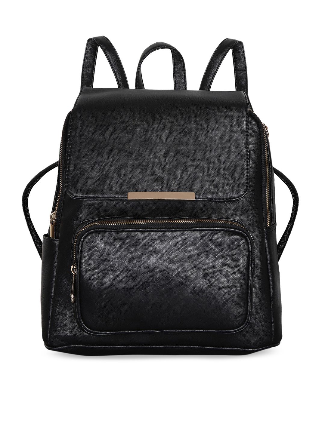 Lychee bags Women Black Solid Backpack Price in India
