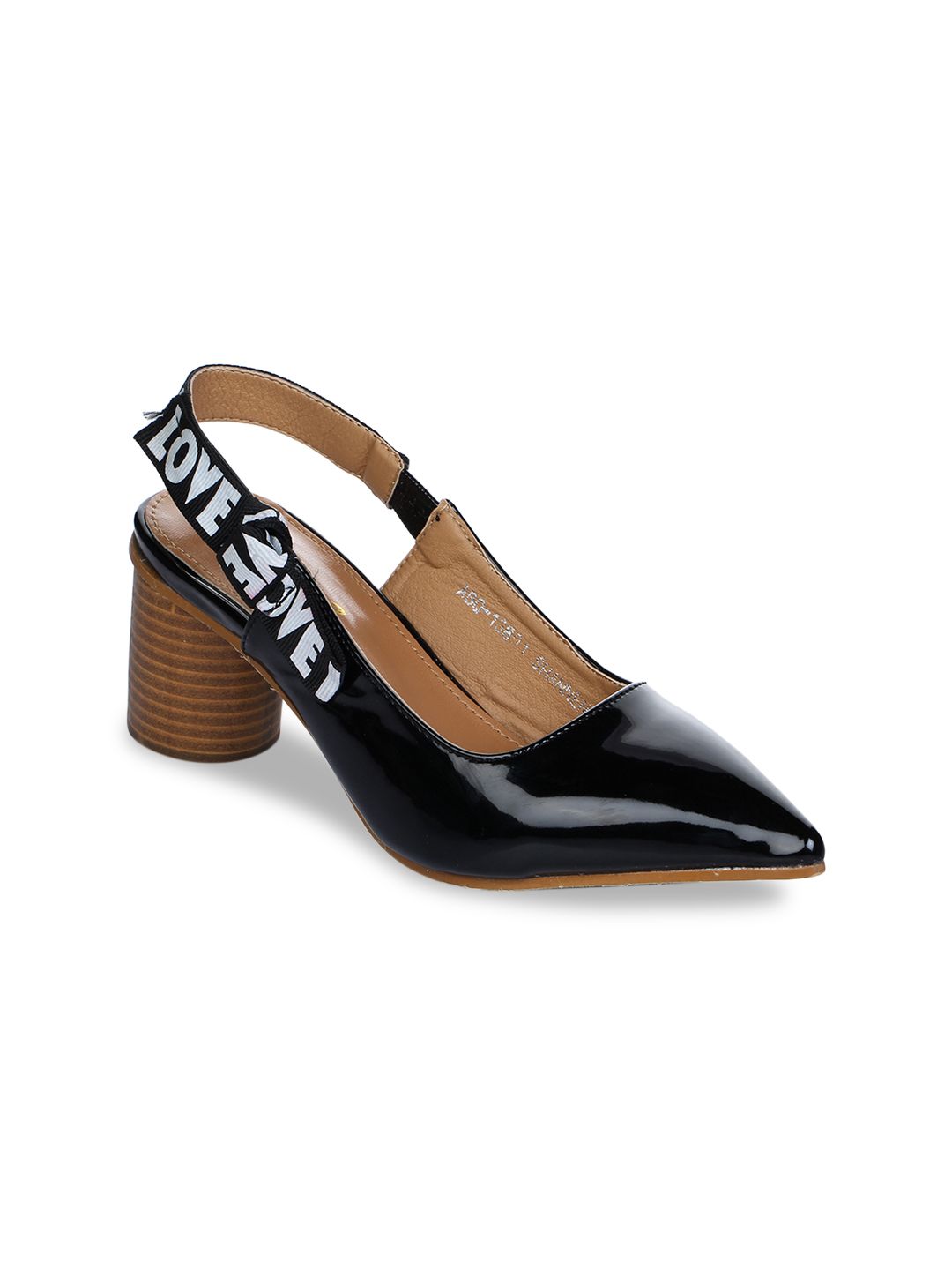 Aber & Q Women Black Solid Pumps Price in India