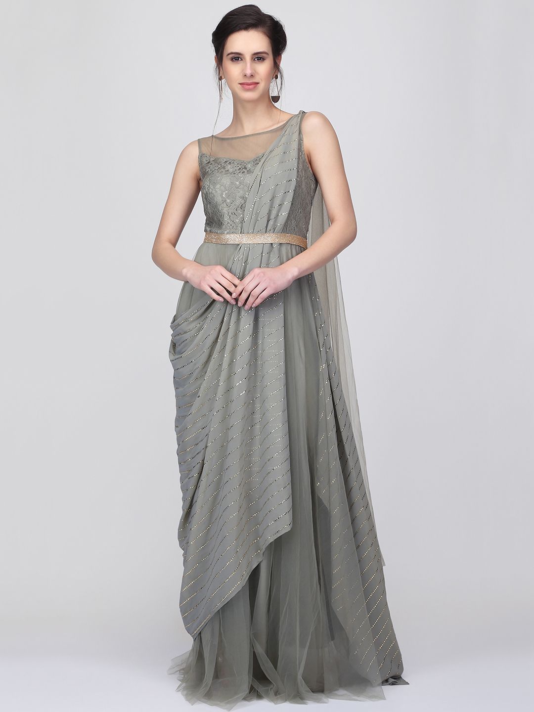 myntra long gowns