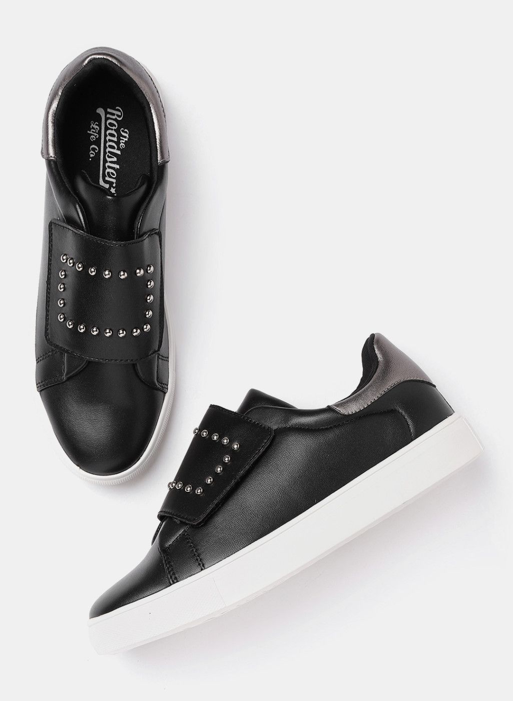 Roadster Black Regular Synthetic Sneakers