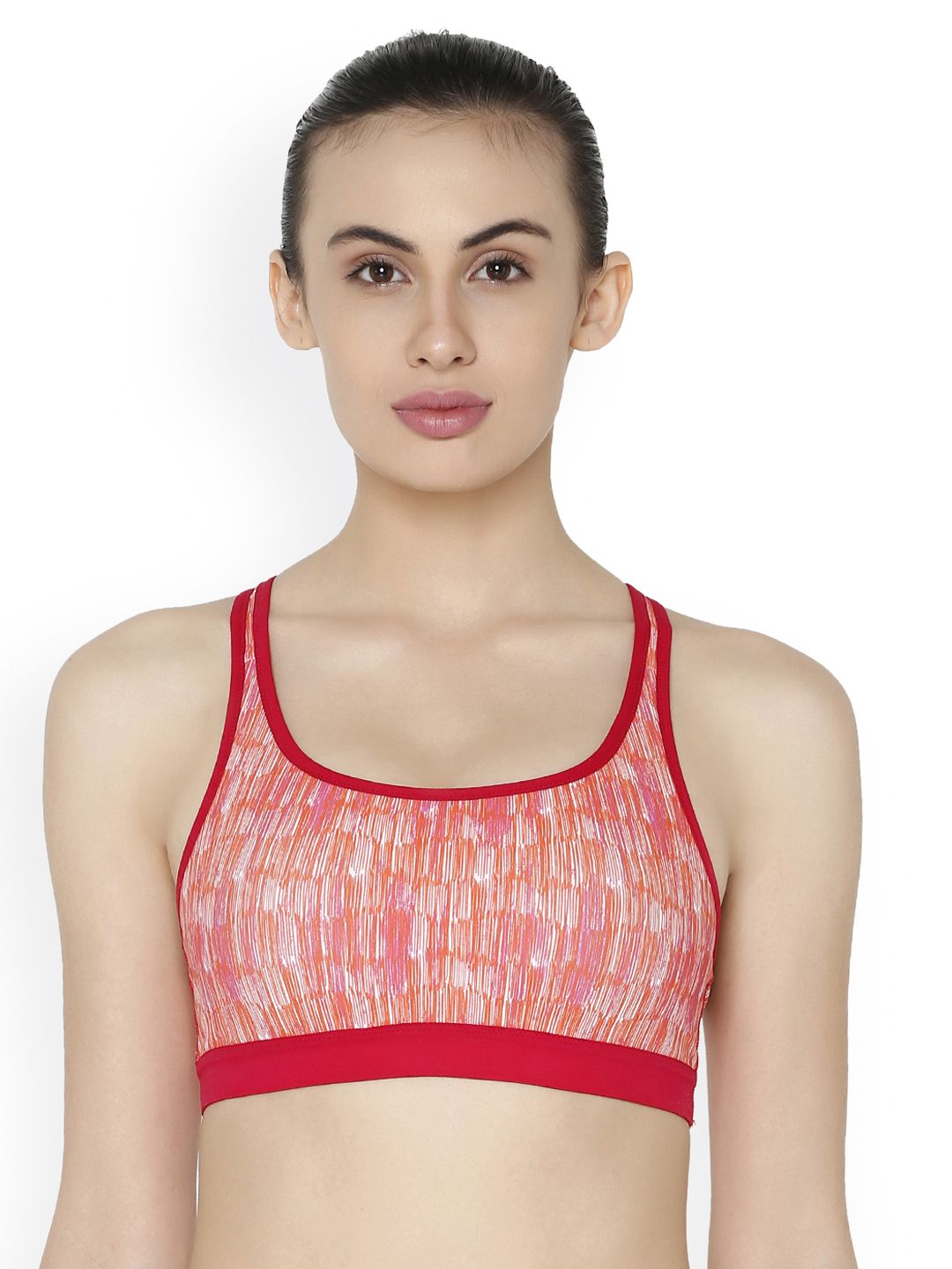 Triumph Triaction 134 Top Non-Padded Wireless High Bounce Control Reversable top Dual Print Sports Bra Price in India