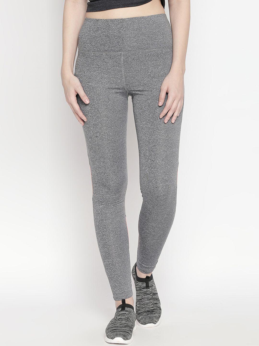 Agile Women Grey Solid Slim Fit Track Pants Price in India