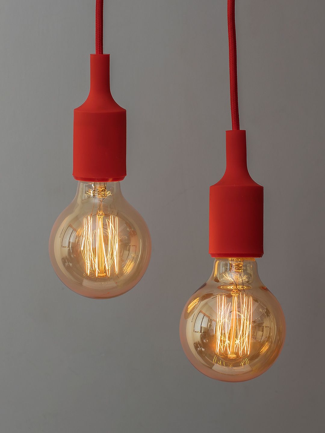 Homesake Red Solid Handcrafted Hanging Lights Price in India