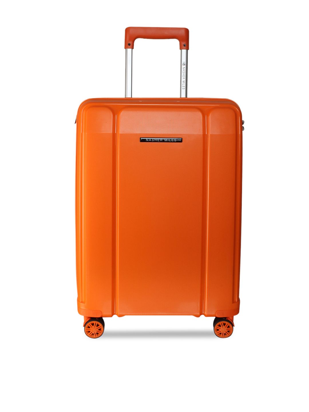 Nasher Miles Orange Textured Tokyo Hard-Sided Medium Trolley Bag Price in India