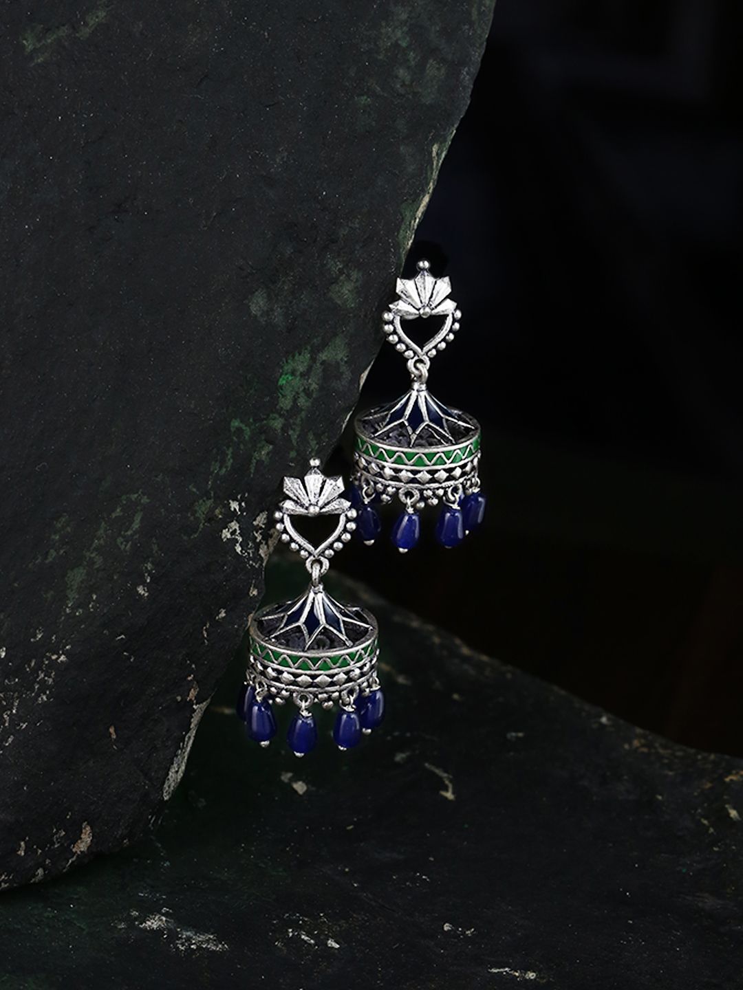 Voylla Mehrunisa Cutwork Design Earrings