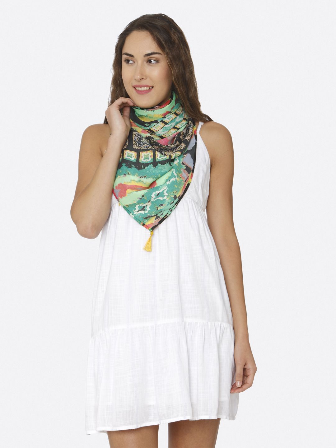 shiloh Multicoloured Printed Scarf Price in India