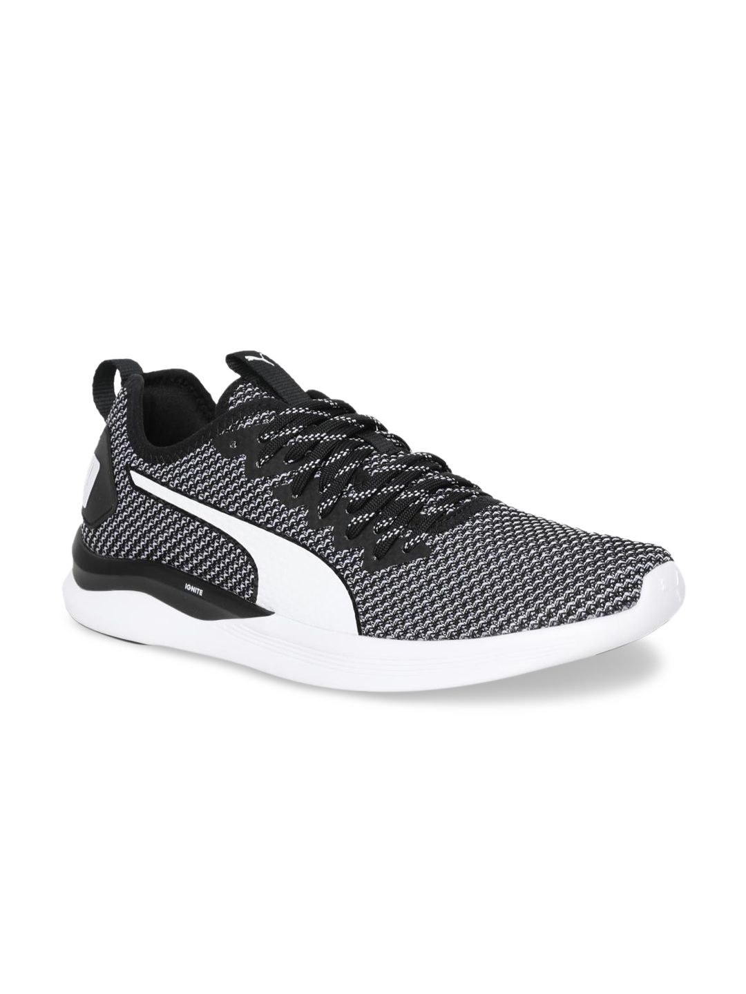 Puma Unisex Black & White IGNITE Flash FS Running Shoes Price in India