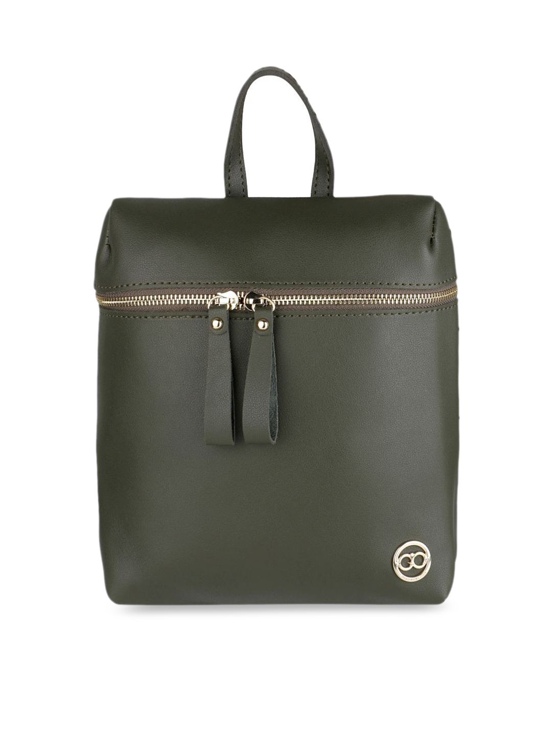 GIO COLLECTION Women Green Solid Backpack Price in India