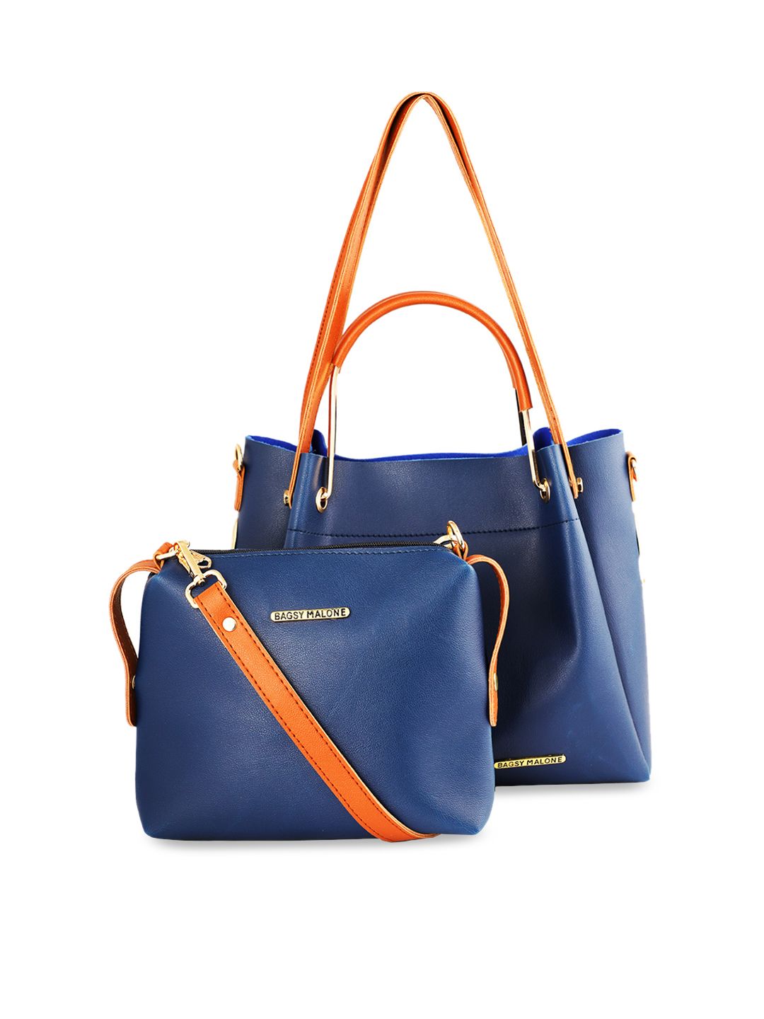 Bagsy Malone Blue Solid Shoulder Bag Price in India