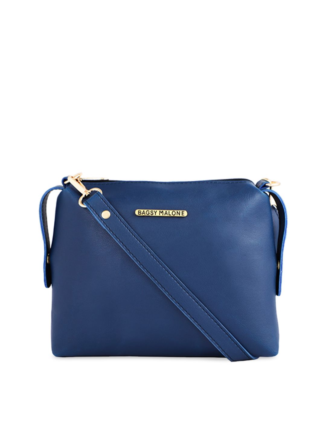 Bagsy Malone Blue Solid Sling Bag Price in India