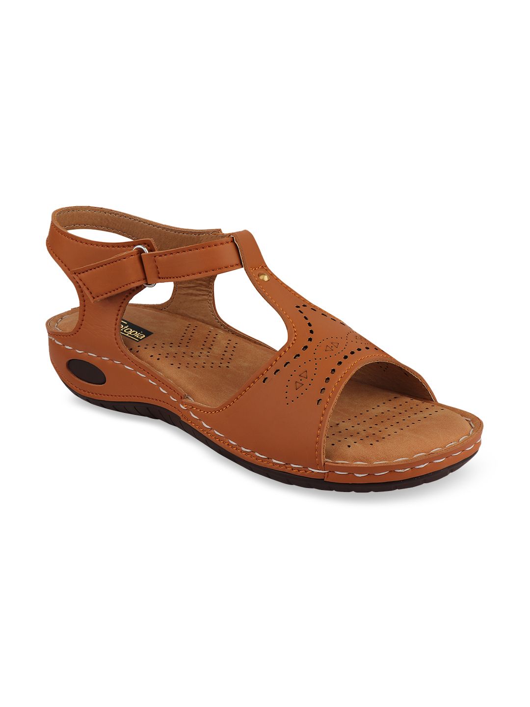 Shoetopia Women Tan Solid Heels Price in India