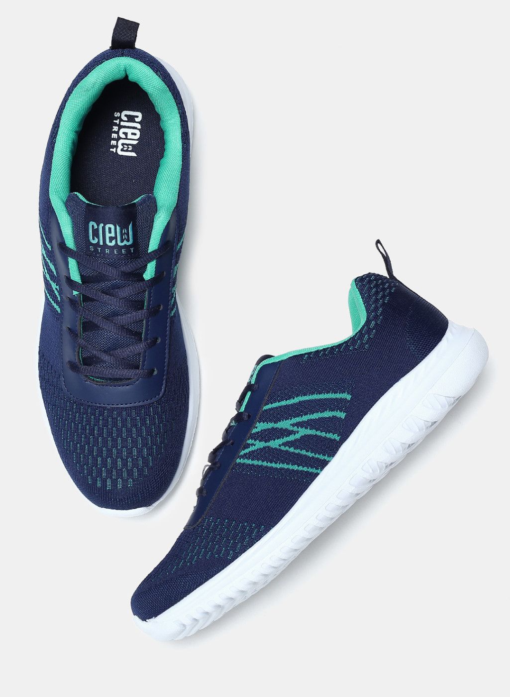 Crew STREET Navy Blue Textile MJ-15452ANAVY Regular Running Shoes