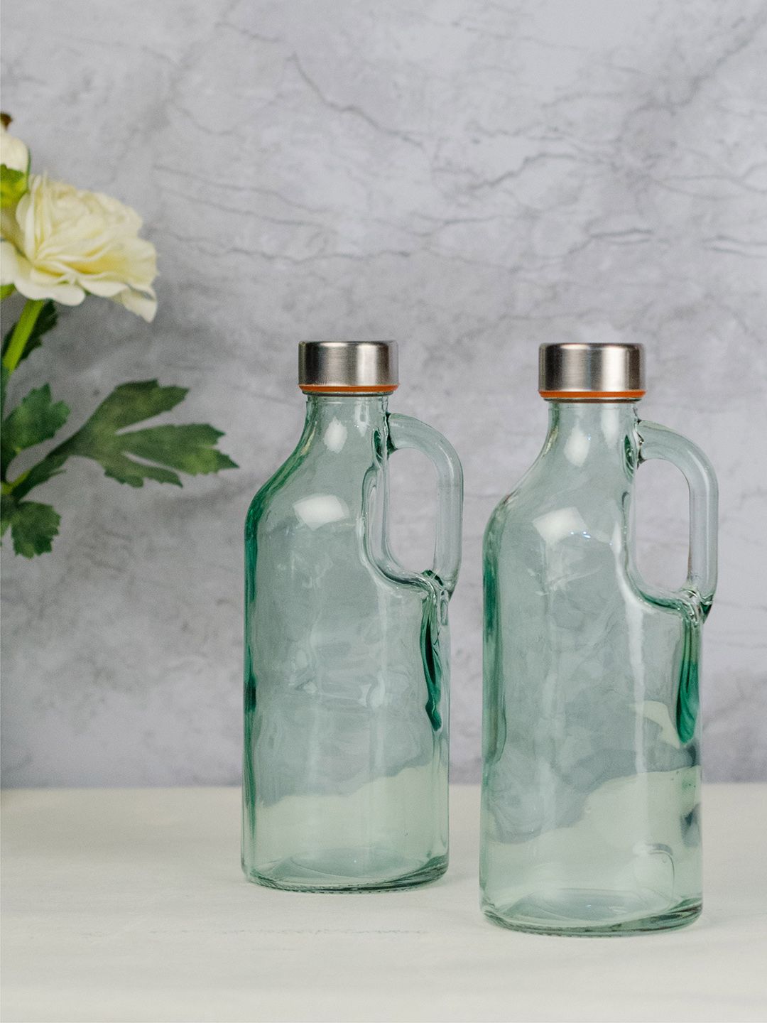 GOODHOMES Set of 2 Green Water Bottles Price in India