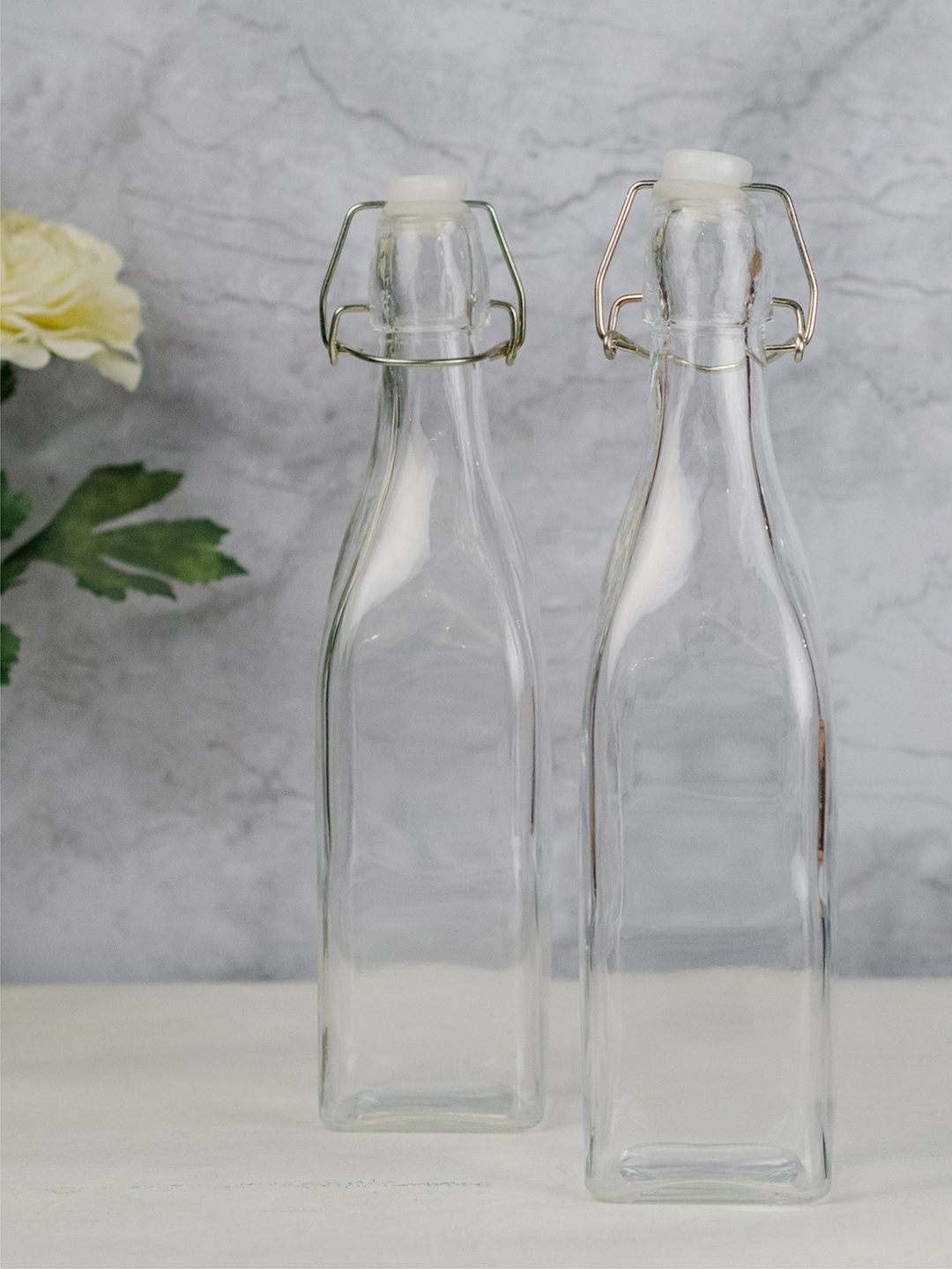 GOODHOMES Set of 2 Transparent Water Bottles Price in India