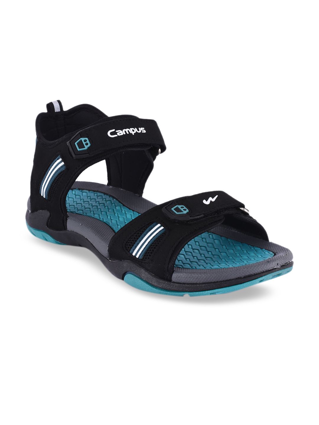 Buy Campus Men Teal Blue Sports Sandals - Sandals for Men  display picture 3