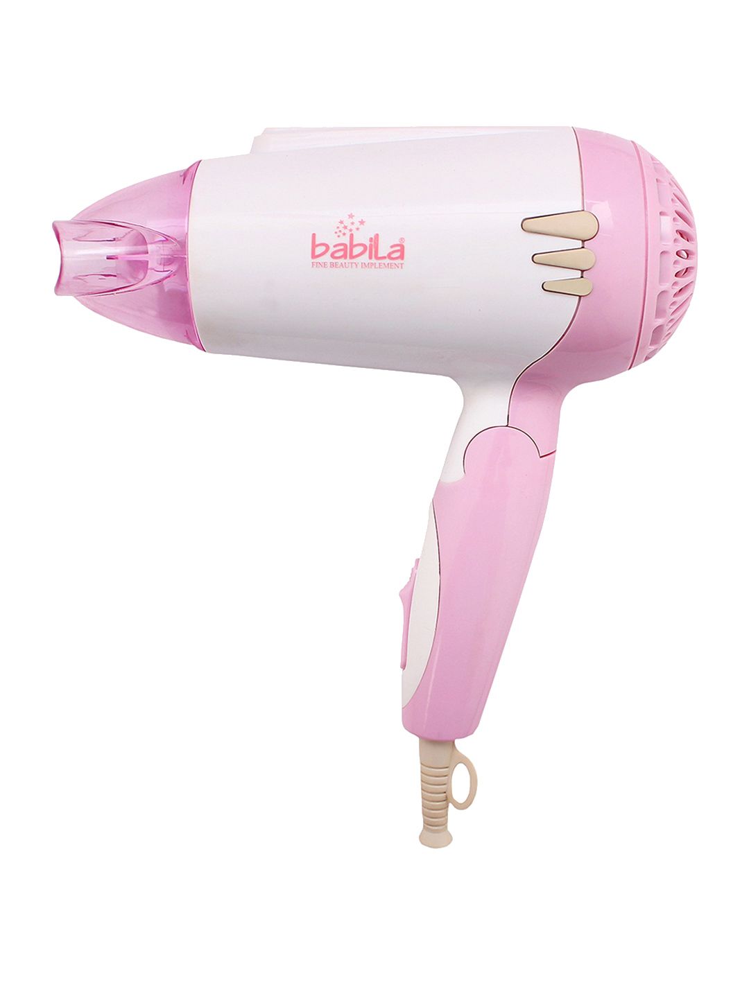 Babila Women White & Pink Super Shine Hair Dryer 1200W Price in India