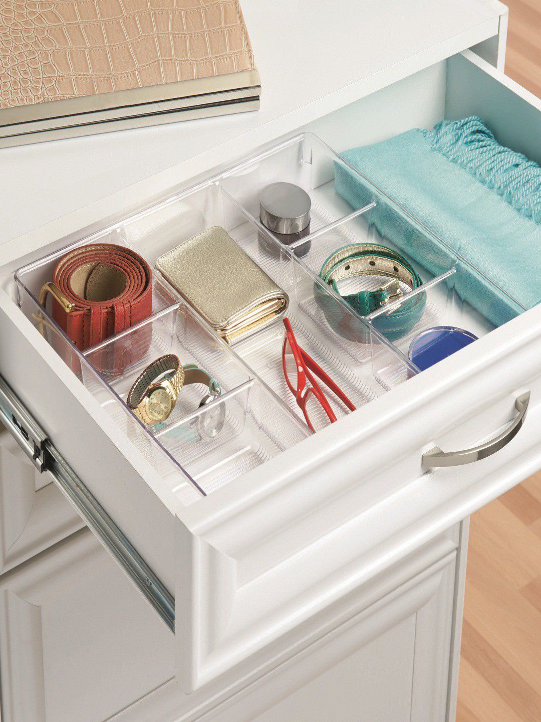 INTERDESIGN Transparent 7 Sections Drawer Organiser Price in India