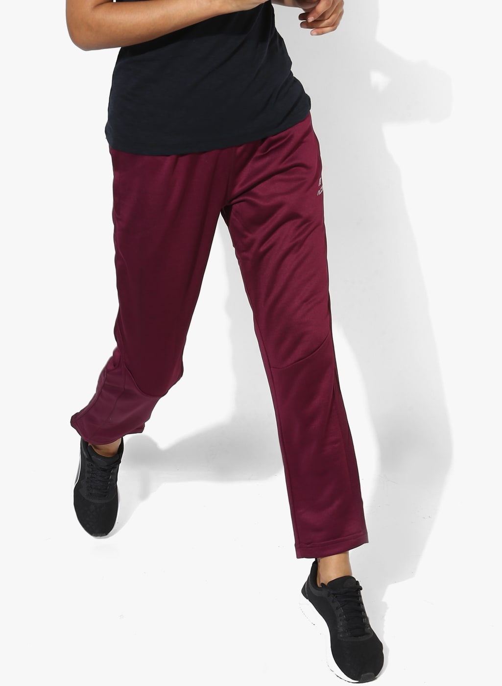 Women Burgundy ANTISTATICS DRYTECH+ Straight Fit Track Pants Price in India
