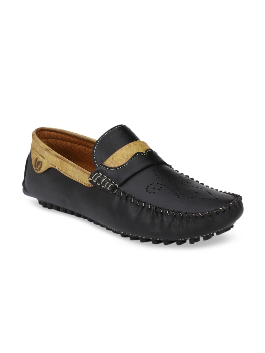 Prolific Men Black Loafers