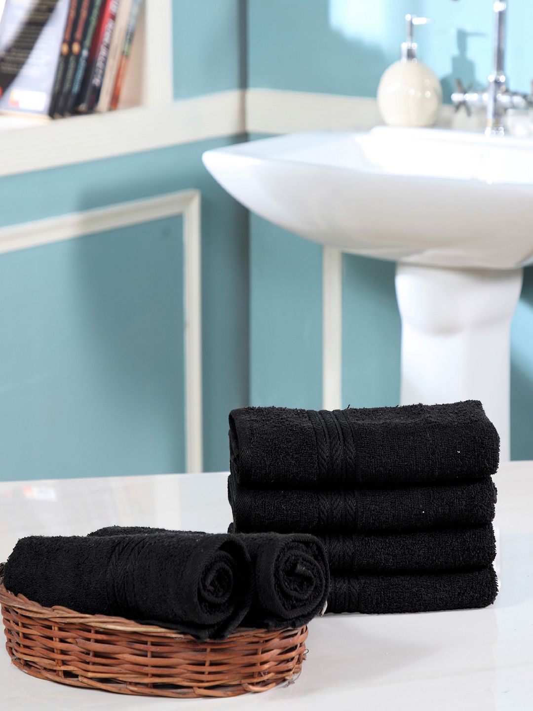 Avira Home Set Of 6 Hand Towels Price in India