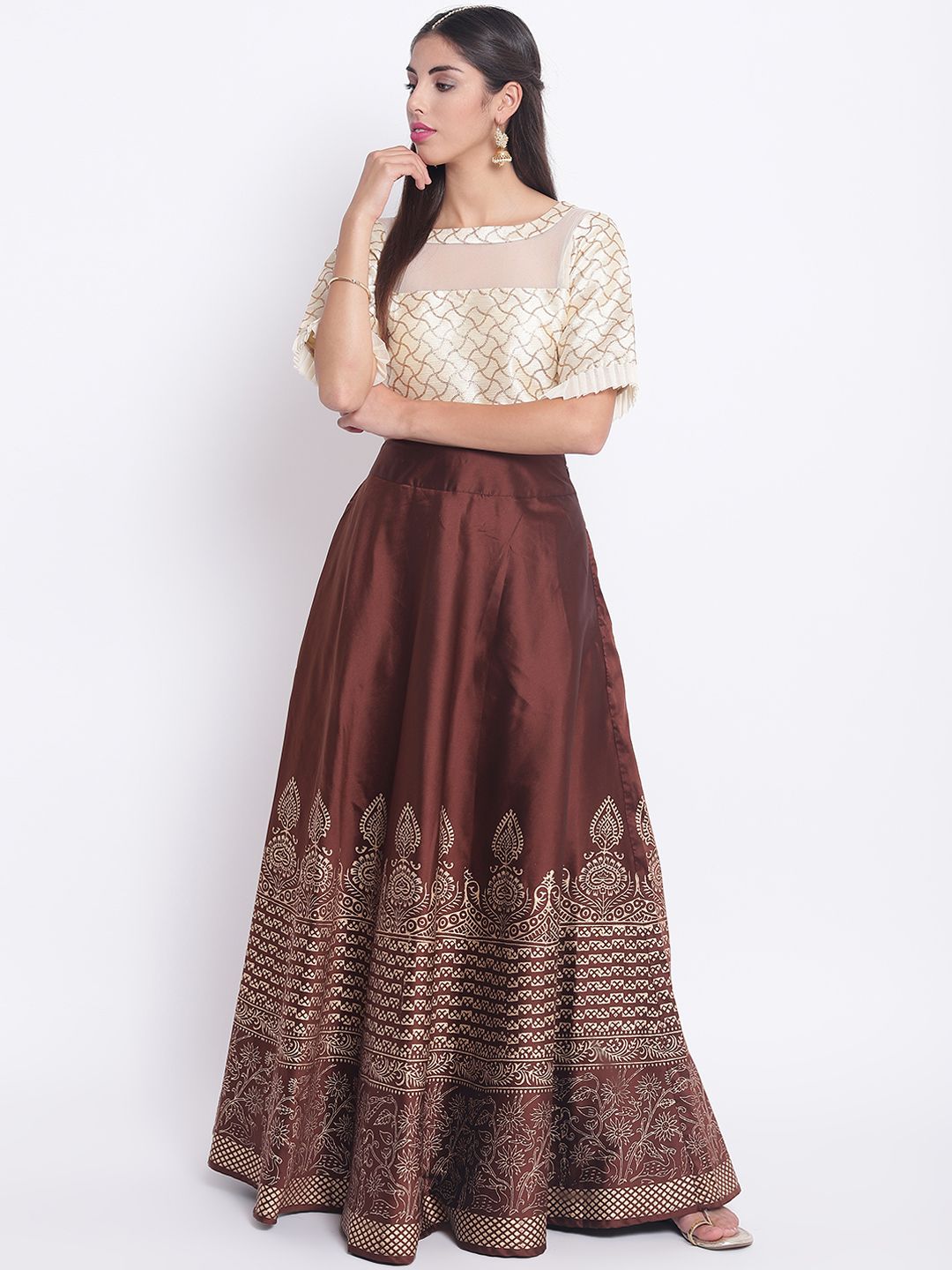 Crop Top And Skirt Wedding Dress Indian Pemerintah Kota Ambon