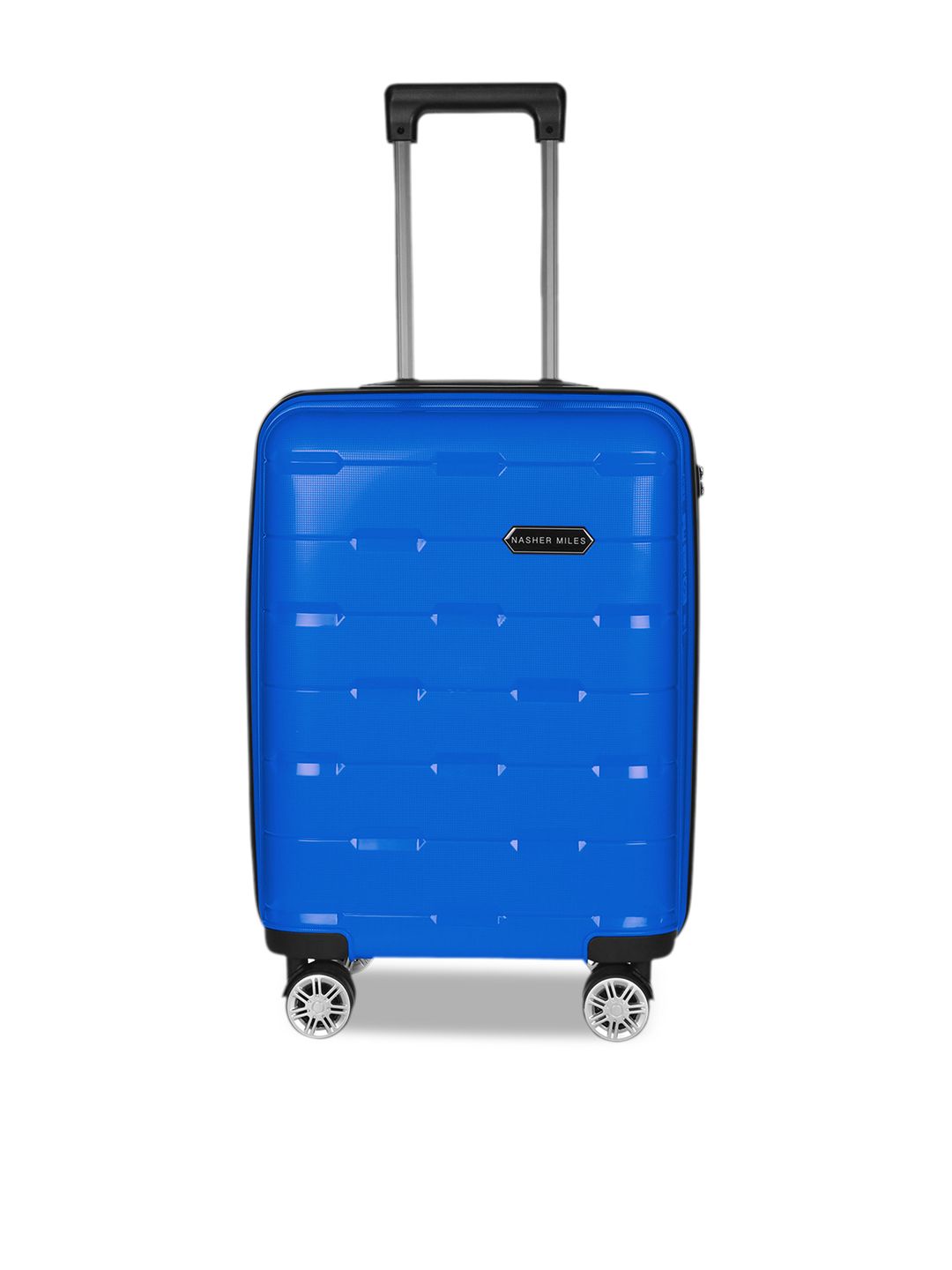 Nasher Miles Blue Solid Santorini Hard-Sided Cabin Trolley Suitcase Price in India