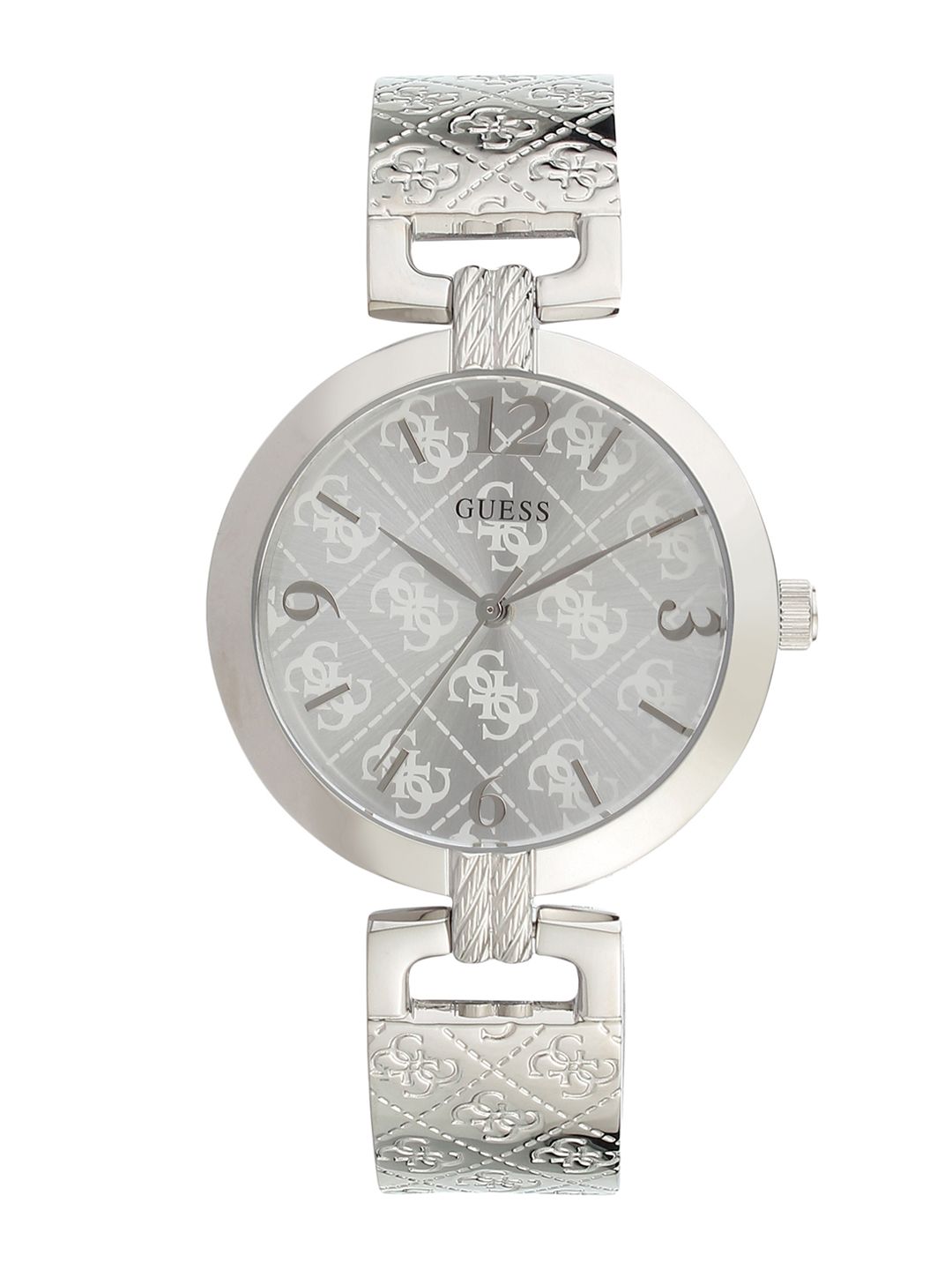 GUESS Women Silver-Toned Analogue Watch W1228L1 Price in India