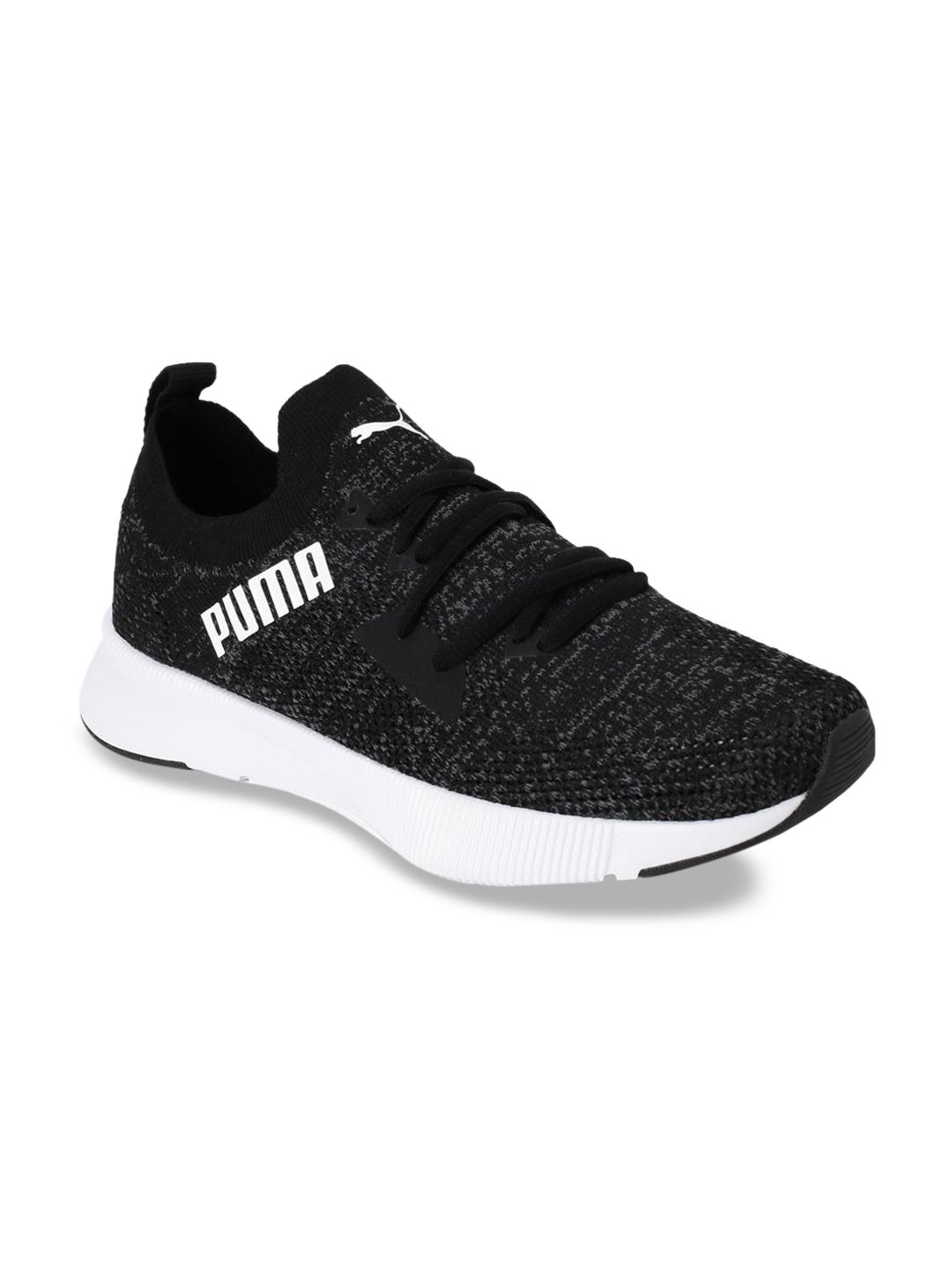 Puma Women Black Flyer Runner Engineer Knit Running Shoes Price in India