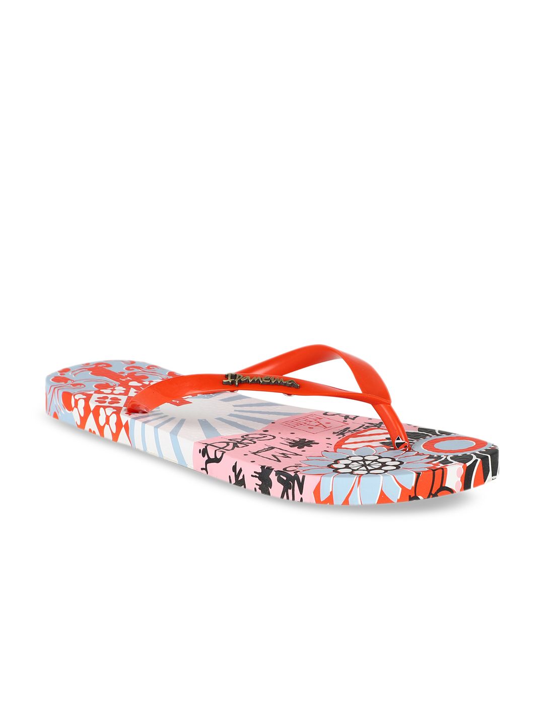 iPanema Women Red Printed Thong Flip-Flops Price in India