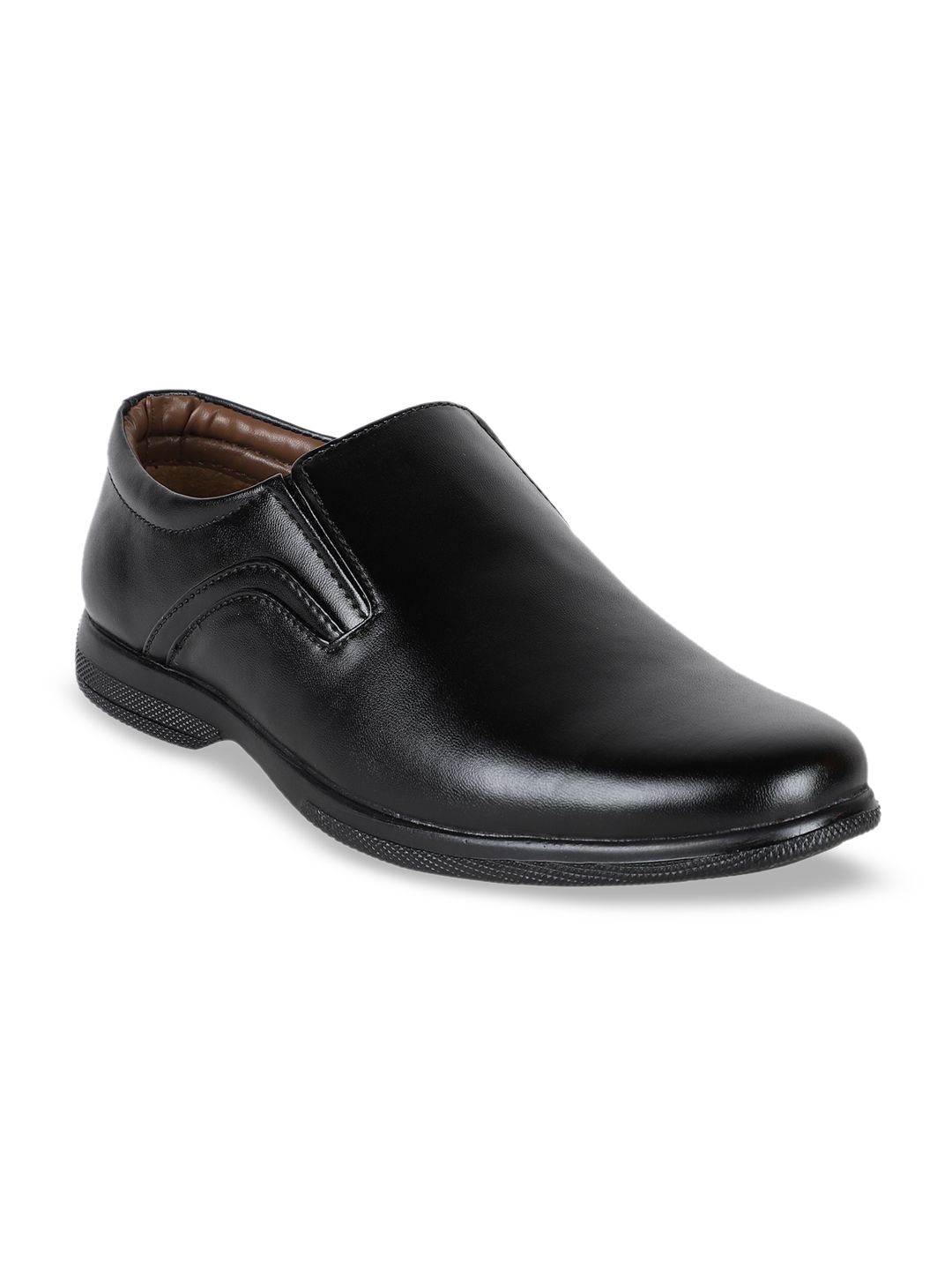 Respiro Men Black Formal Slip-Ons