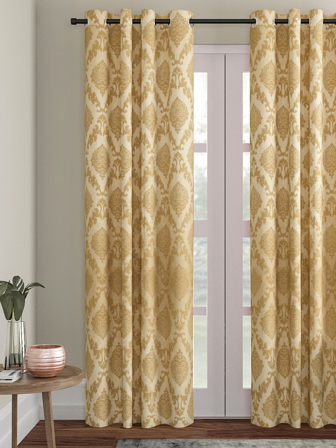 Soumya Brown Single Door Curtain Price in India