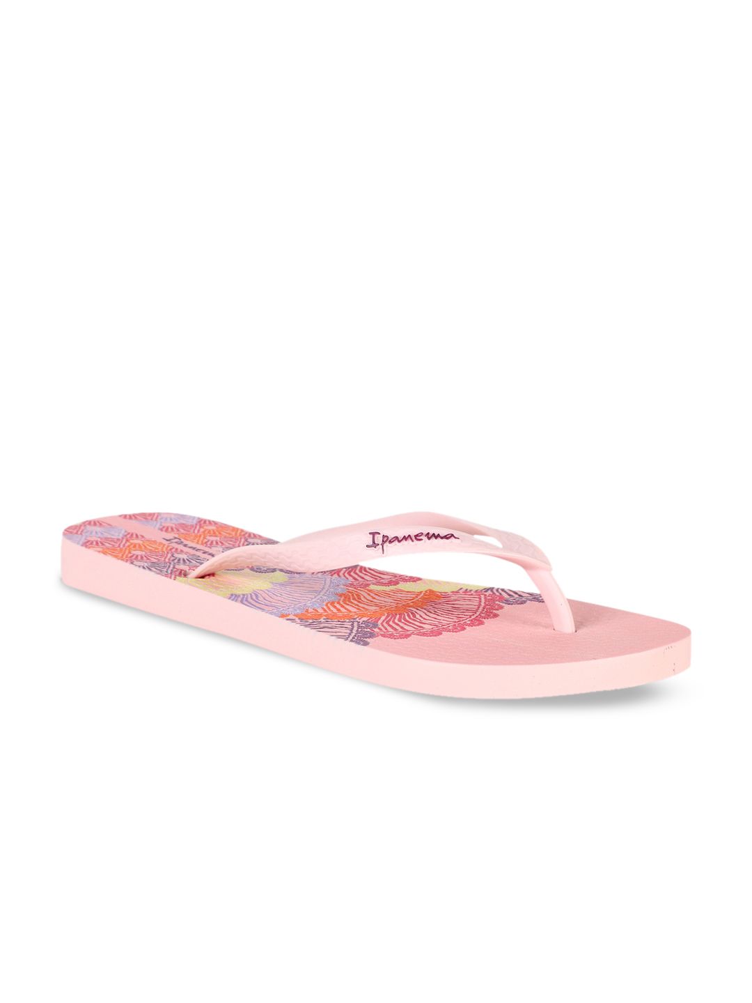 iPanema Women Pink Printed Thong Flip-Flops Price in India