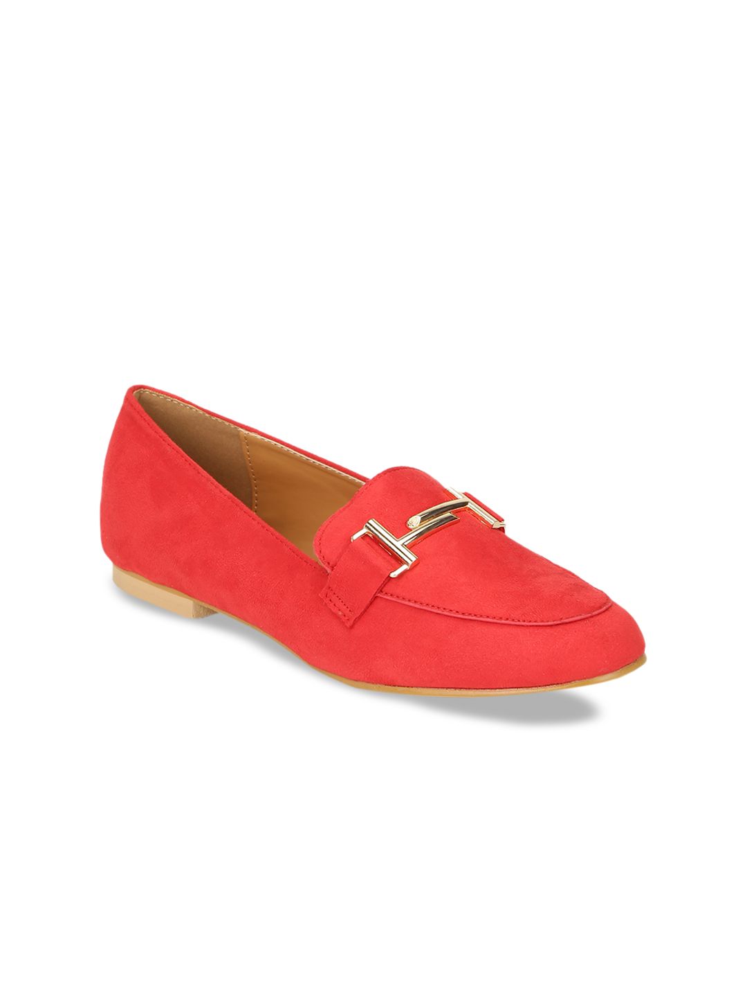 Truffle Collection Women Red Loafers Price in India