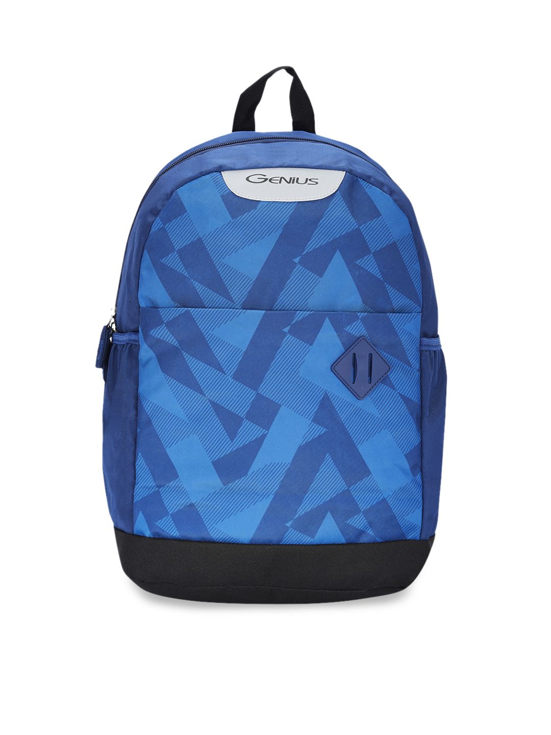 Genius Unisex Blue & Blue  Printed 17inches Medium Laptop Backpack Price in India