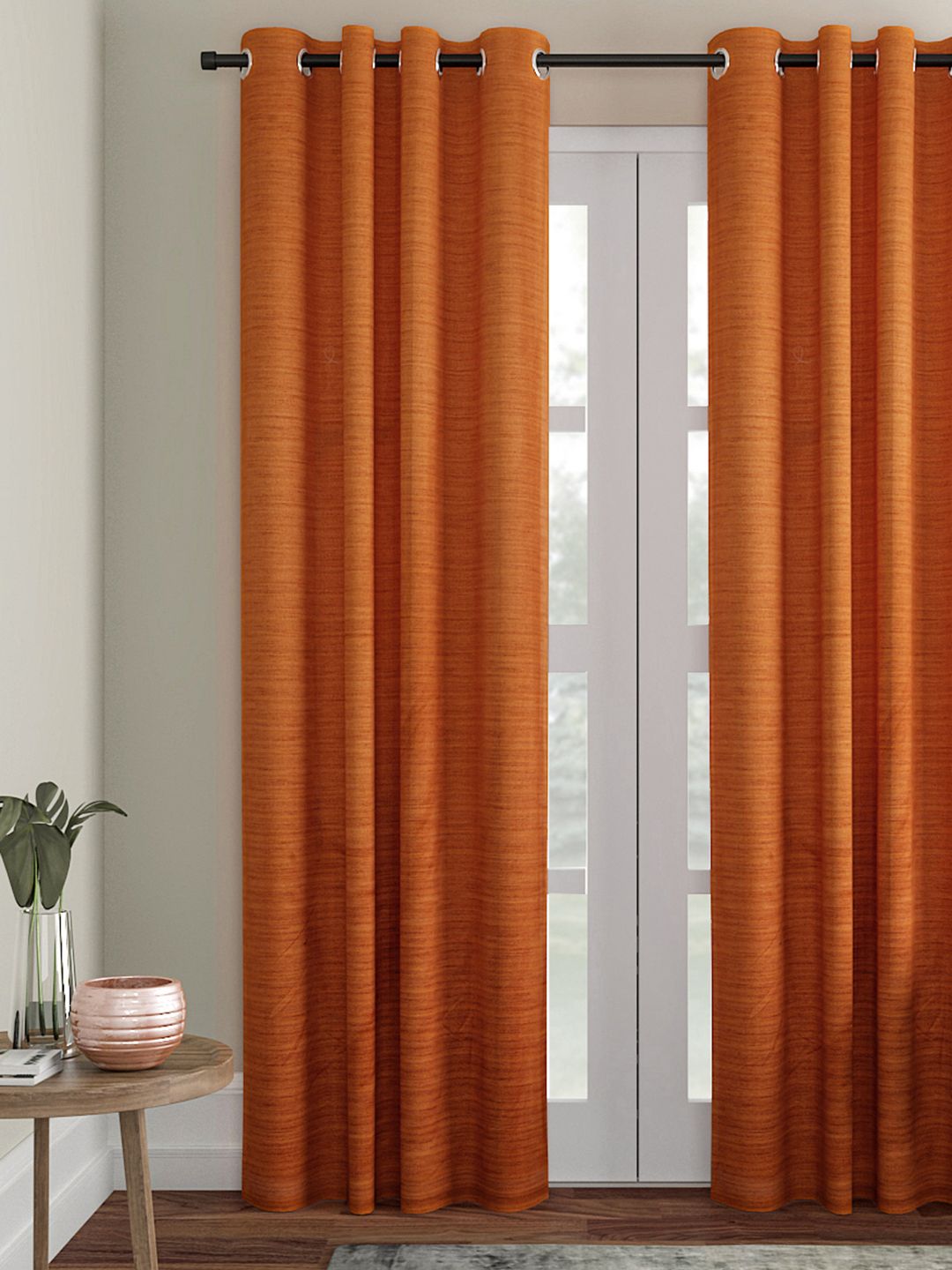 Soumya Brown Single Long Door Curtains Price in India