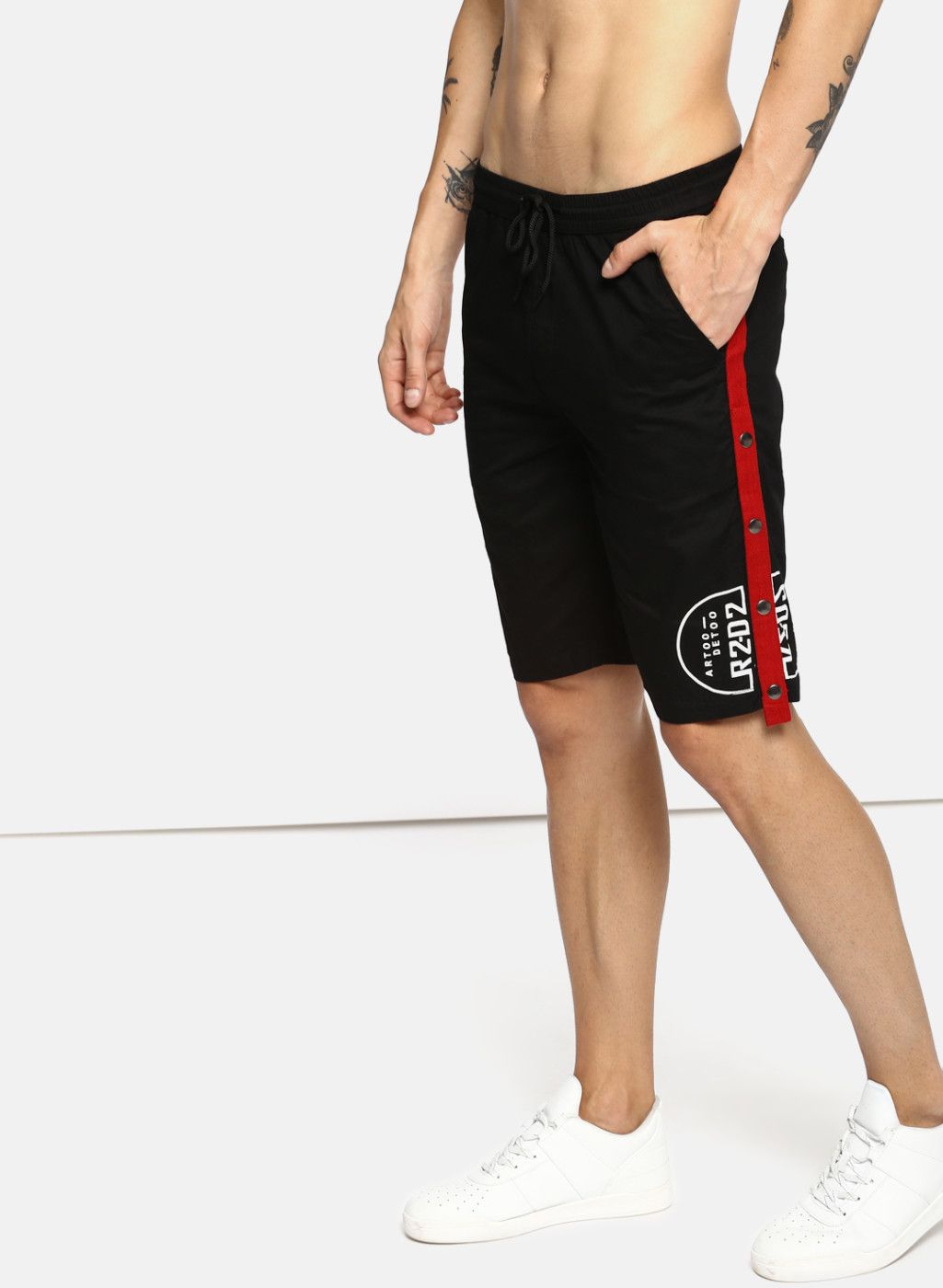 Kook N Keech Star Wars Black Solid Regular Fit Regular Shorts