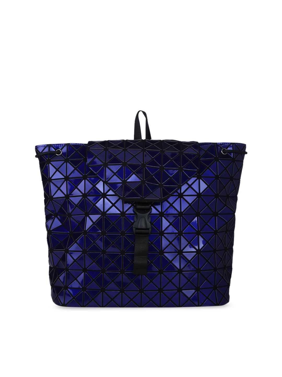 BAOMI Women Blue Geometric Range Backpack Price in India