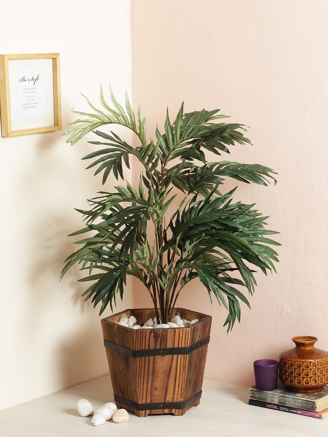 Fourwalls Green Artificial Areca Palm without Vase Price in India