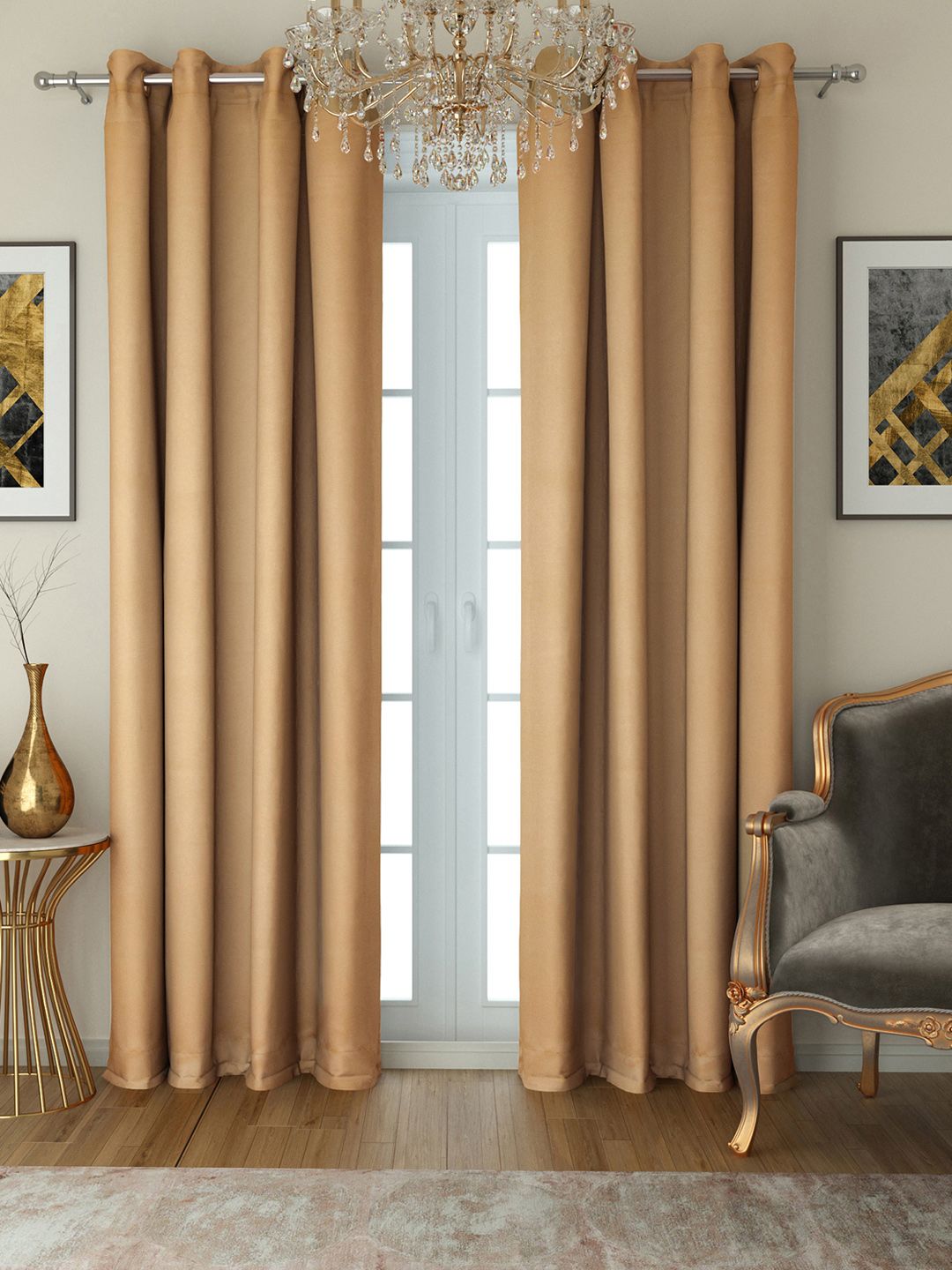 SWAYAM Set of 2 Door Curtains Price in India