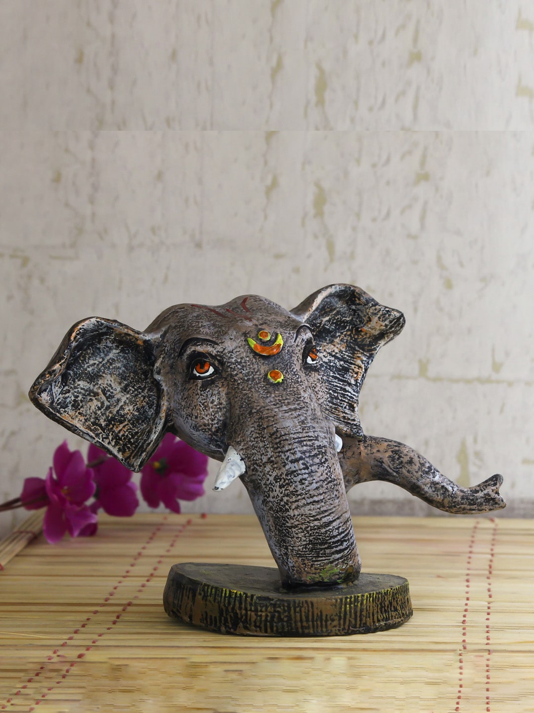 eCraftIndia Black Lord Ganesha Decorative Showpiece Price in India