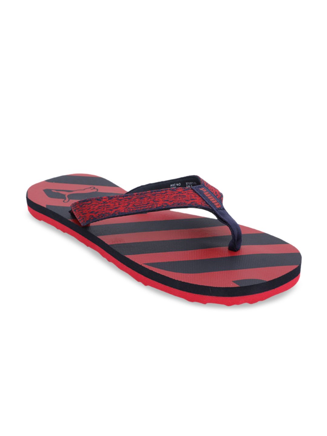 Puma Unisex Navy Blue Solid Gin Thong Flip-Flops Price in India