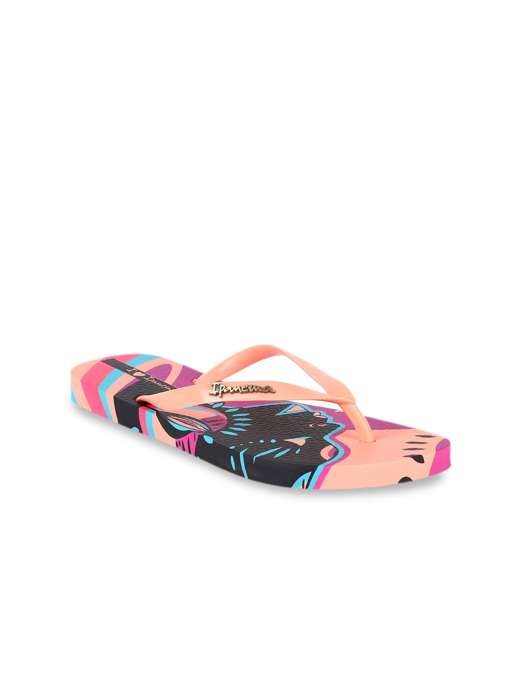 iPanema Women Pink Printed Thong Flip-Flops Price in India