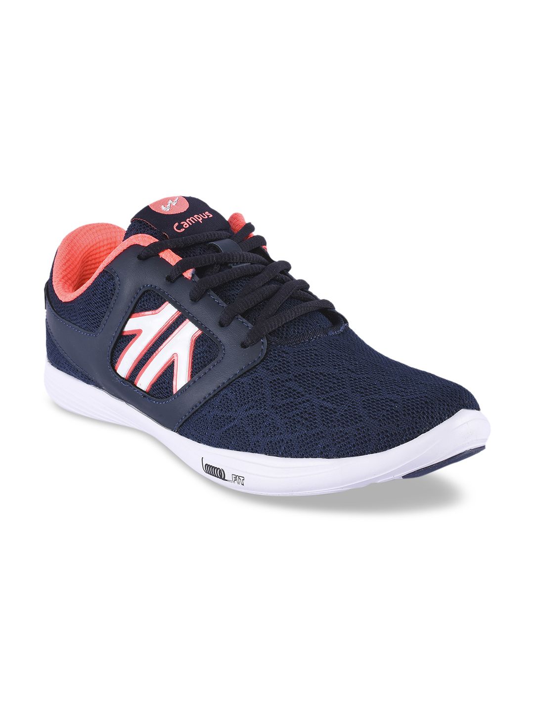 Campus Women Navy Blue Mesh Running Shoes Price in India