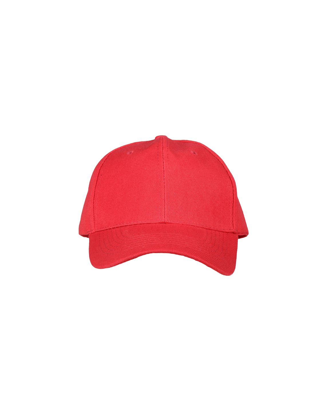 FabSeasons Unisex Red Solid Baseball Cap Price in India