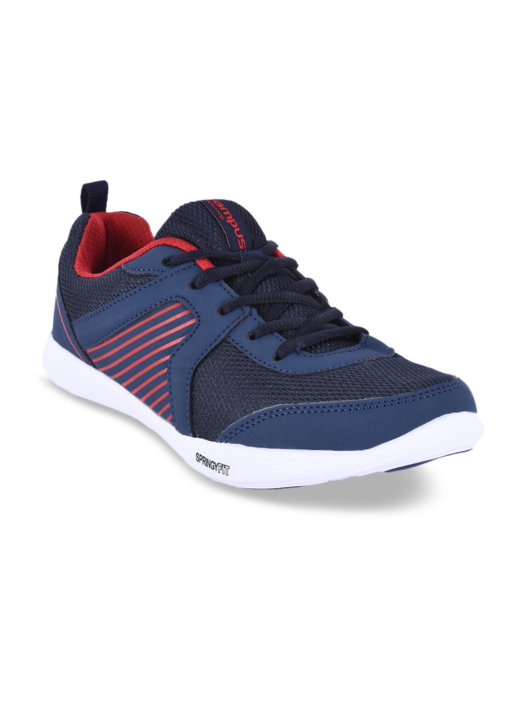 Campus Women Navy Blue Mesh Running Shoes Price in India