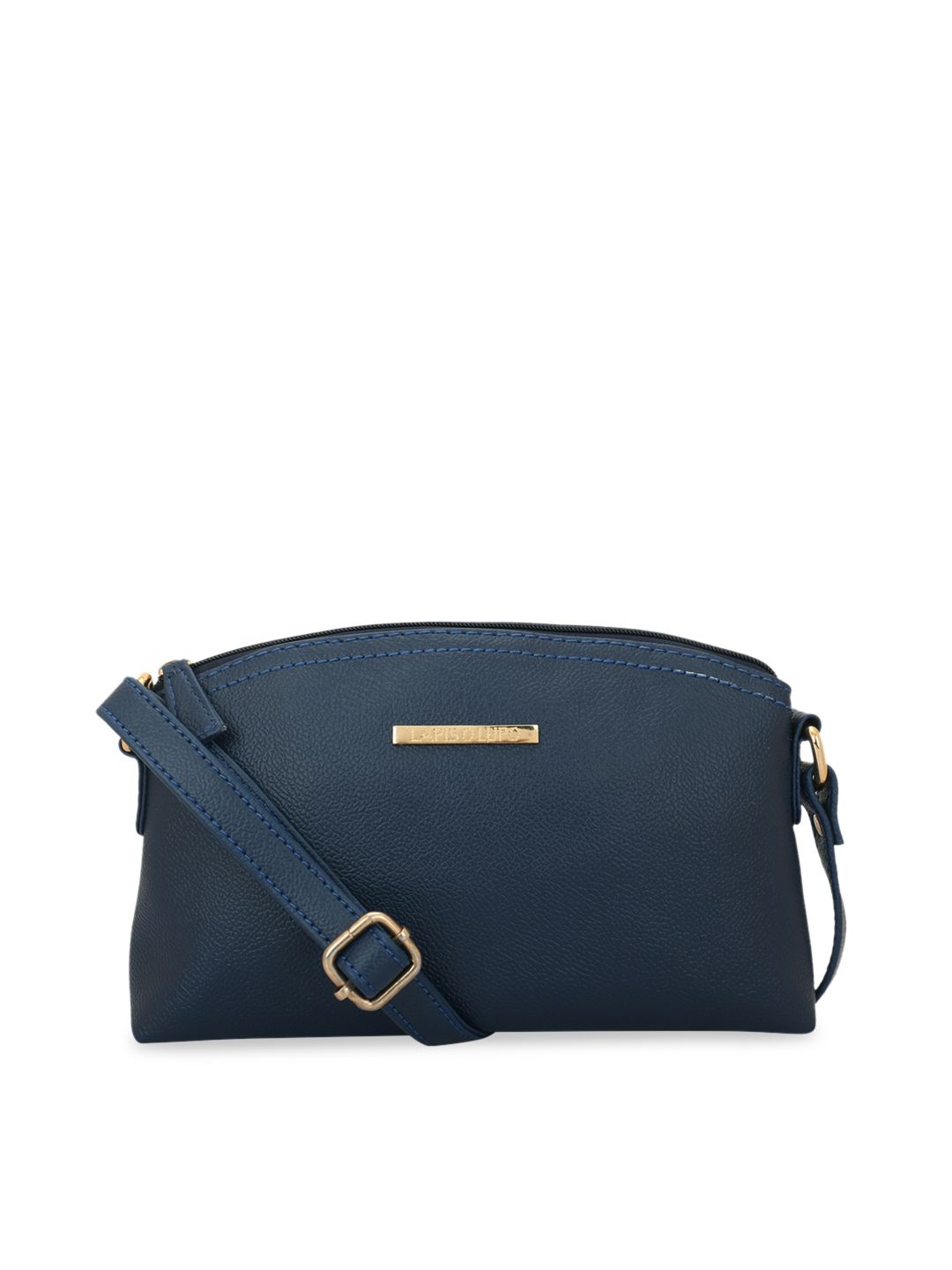 Lapis O Lupo Navy Blue Solid Sling Bag Price in India
