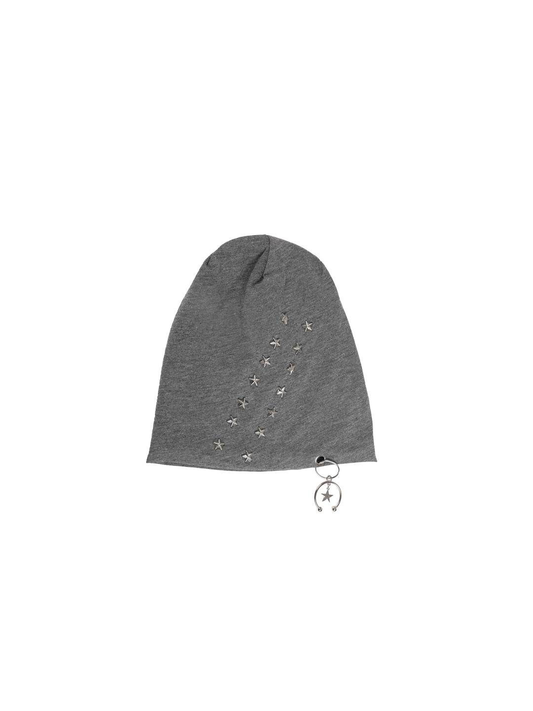FabSeasons Unisex Grey Solid Beanie Price in India